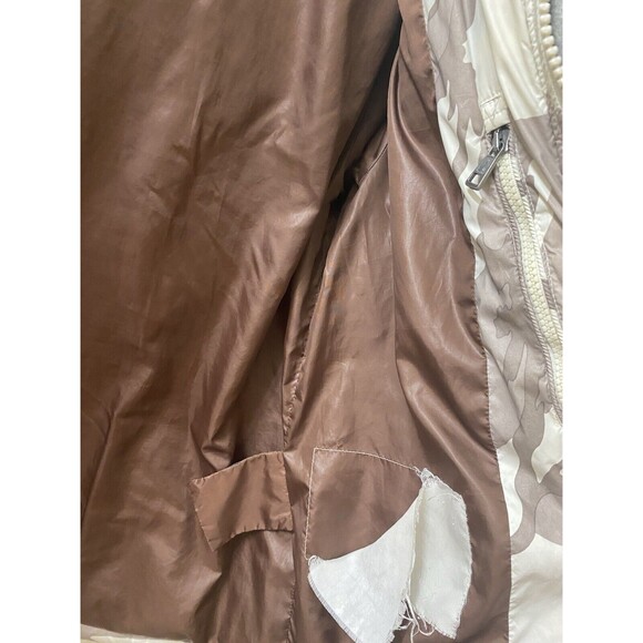 MONCLER BEAUMONT VERMONT WOOL CAMOUFLAGE DOWN JACKET OFF WHITE GREY Used - Picture 13 of 16